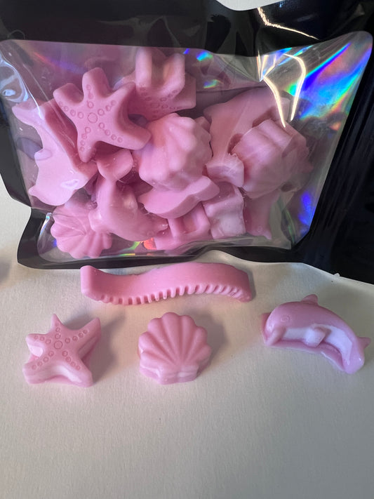 Pink Tide Sea Creatures Wax Tarts